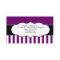 Retro Purple and White Striped Business Cards
