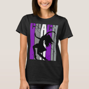 Retro Purple Dance Coach Womens Birthday Colourful T-Shirt