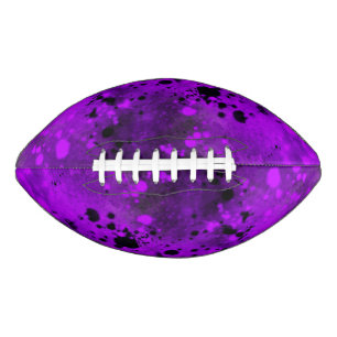 Retro Purple Paint Splatter  American Football