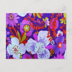 Retro Purple Postcard