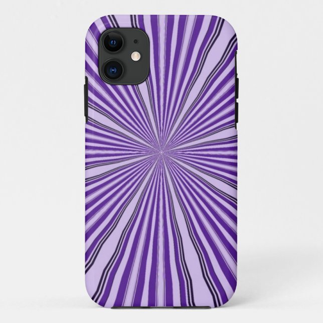 RETRO PURPLE STRIPES Case-Mate iPhone CASE (Back)