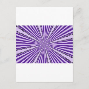 RETRO PURPLE STRIPES POSTCARD