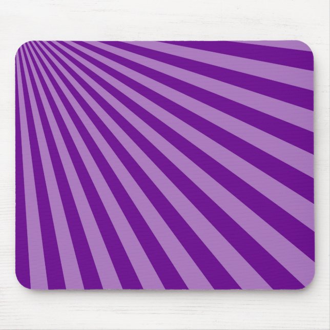 Retro Purple Sun Rays Background Mouse Mat (Front)