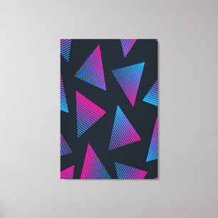 Retro Pyramid Canvas Print