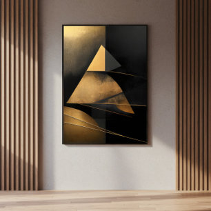 Retro Pyramid of Time Poster