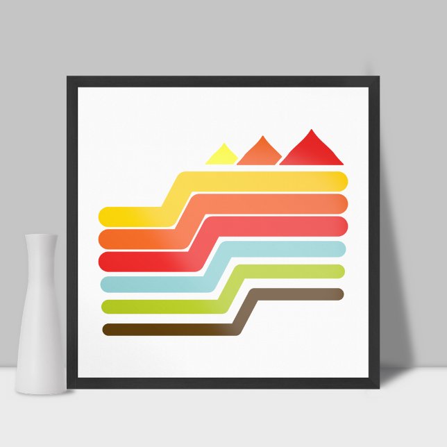 Retro Pyramids Poster (Creator Uploaded)