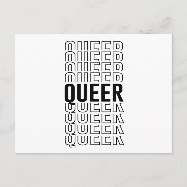 Retro Queer Design Postcard (Front)