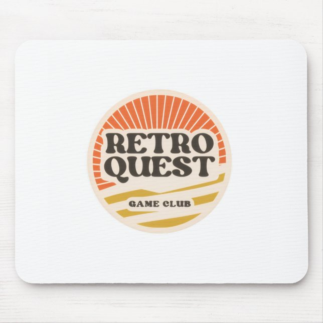 Retro Quest Vintage Gaming Mouse Mat (Front)
