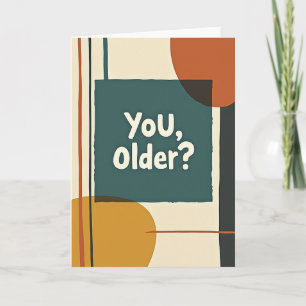 Retro Question Birthday Card