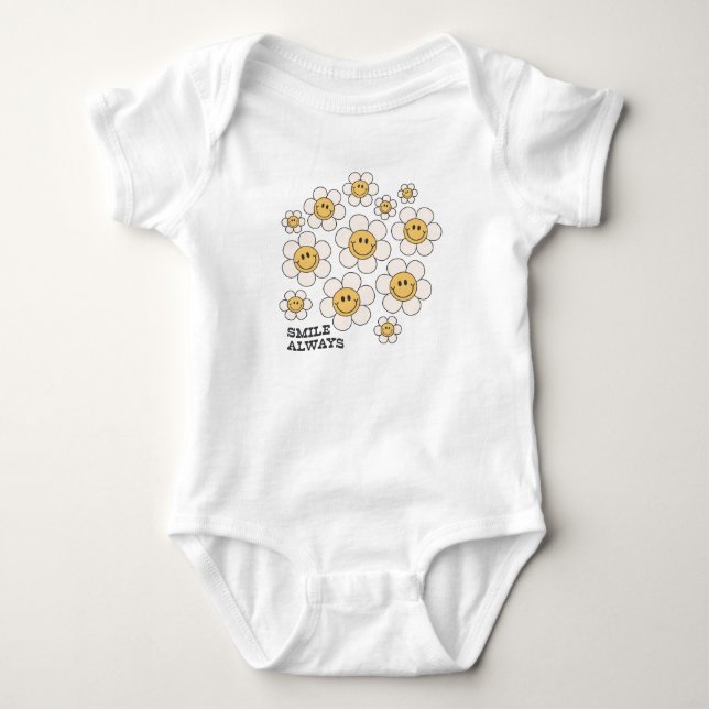 Retro quote  baby bodysuit (Front)