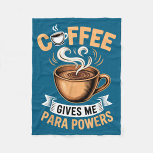 Retro Quote Coffee Give Me Para Wers Funny Drinkin Fleece Blanket