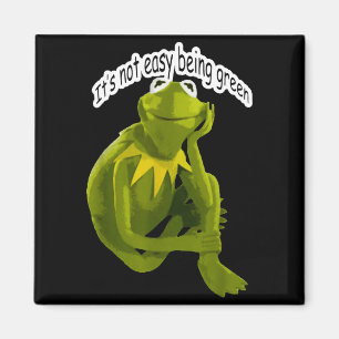 Retro Quote Its Not Easy Being Green Funny Frog An Magnet