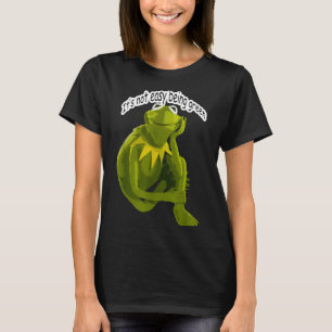 Retro Quote Its Not Easy Being Green Funny Frog An T-Shirt