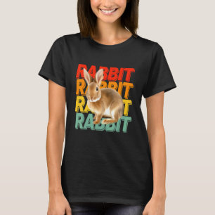 Retro Rabbi For Girl Rabbit Rabbit For Women T-Shirt