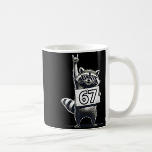 Retro Raccoon 67 Shirts Rock Music Men Kids Women  Coffee Mug