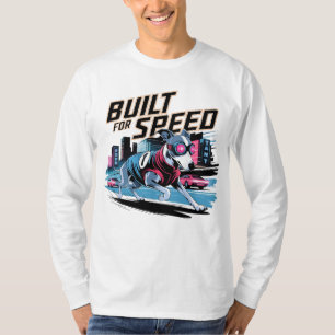 Retro Racer Greyhound – Built for Speed Dog T-Shirt