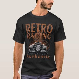 Retro Racing  car Authentic T-Shirt