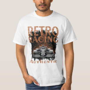 Retro Racing  car Authentic T-Shirt