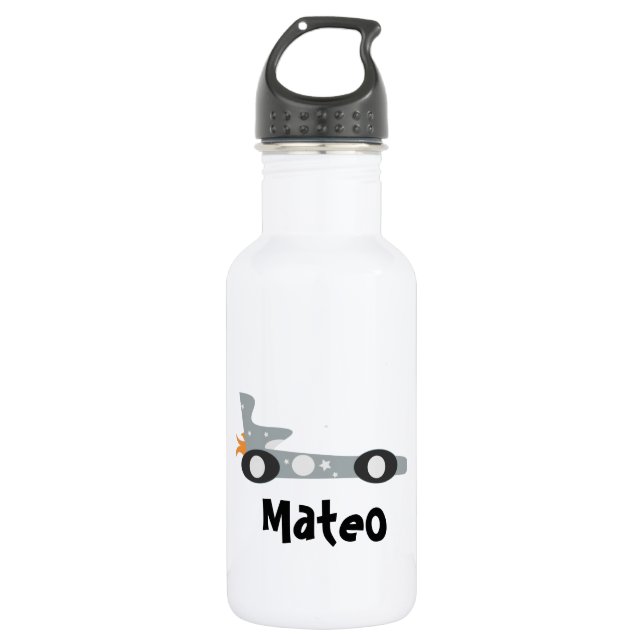 Retro Racing Car Kids 532 Ml Water Bottle (Front)