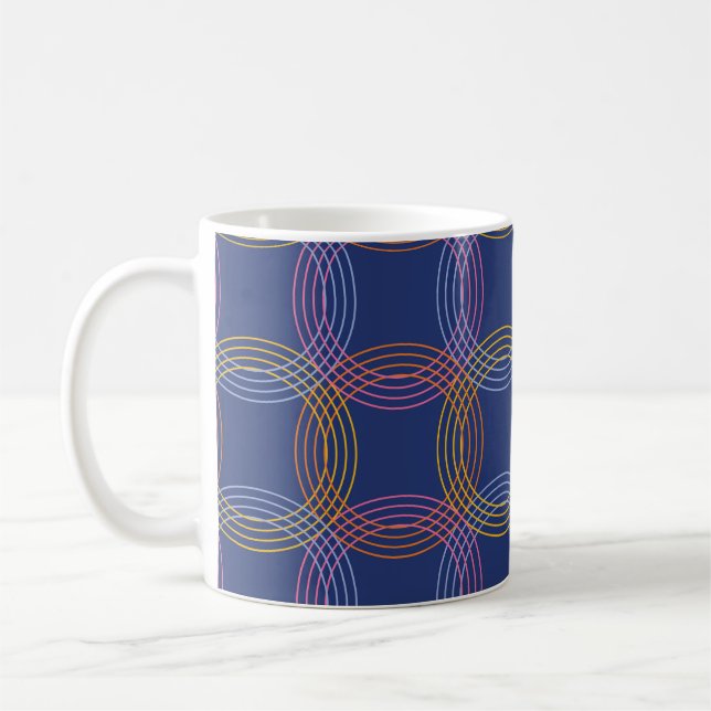 Retro Radiance Coffee Mug (Left)