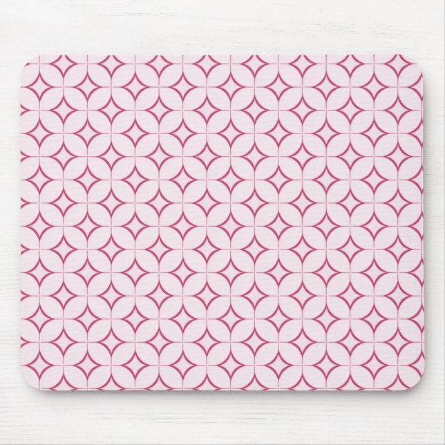Retro Radiance Mousepad, Magenta Mouse Mat (Front)
