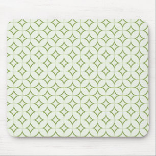 Retro Radiance Mousepad, Olive Green Mouse Mat