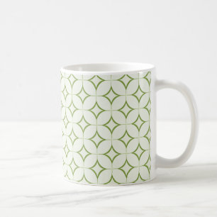 Retro Radiance Mug, Olive Green Coffee Mug