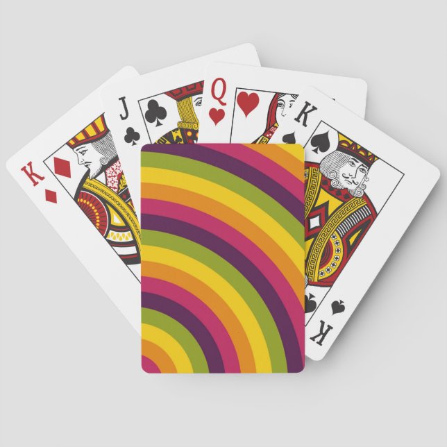 Retro Radiance Playing Cards (Back)