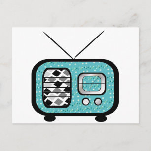 Retro Radio Postcard