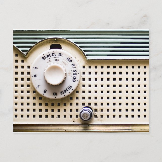 Retro radio postcard (Front)