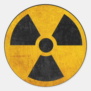 Retro Radioactive Sticker