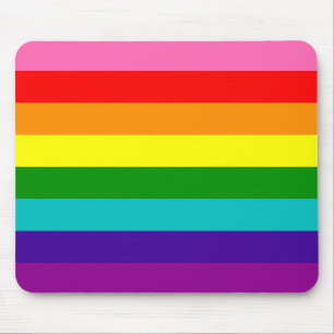 Retro Rainbow 8 Pride Mouse Mat