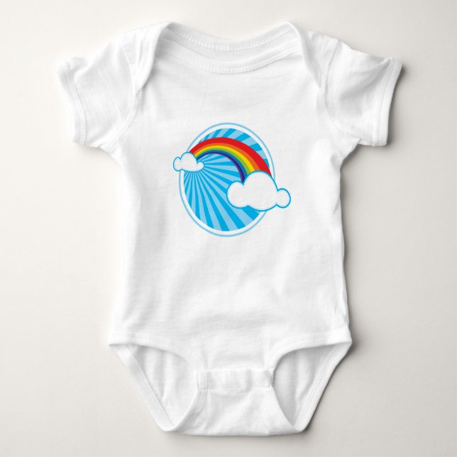 RETRO RAINBOW BABY BODYSUIT (Front)