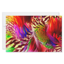Retro Rainbow Feather Colour Swatch Blocks