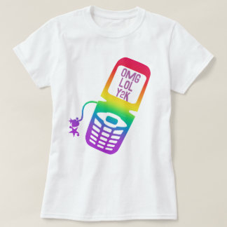 Retro Rainbow Flip Phone T-Shirt