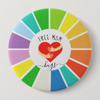 Retro Rainbow Free Mum Hugs | LGBT Pride
