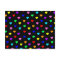 Retro Rainbow Hearts Print - Black