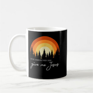 Retro Rainbow In The Morning When I Rise Give Me J Coffee Mug