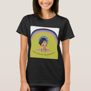 Retro Rainbow Inspirational Women's Tshirt