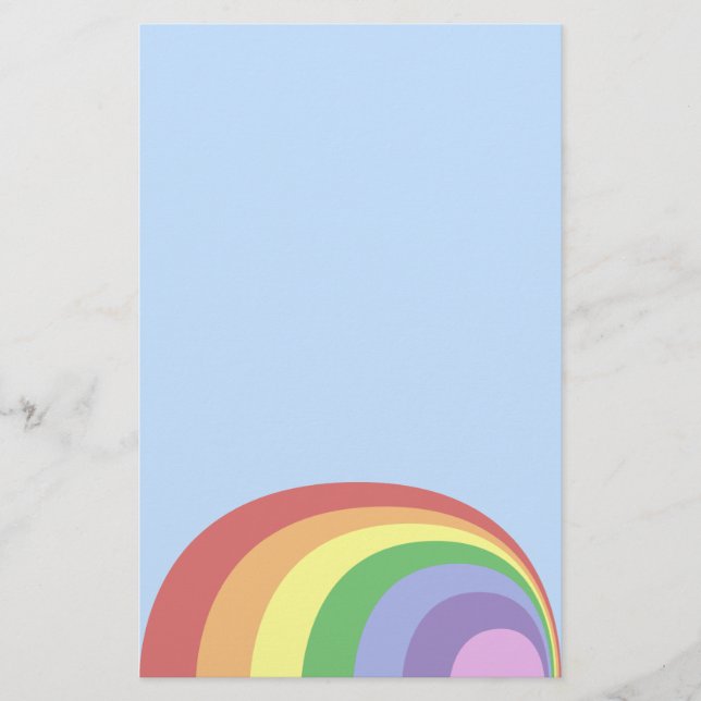 Retro Rainbow Stationery (Front)