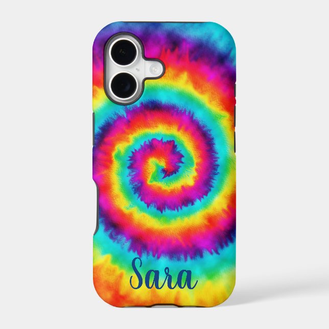 Retro Rainbow Tie Dye  (Back)