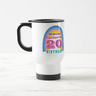 Retro Rainbow Yearly Birthday Coffee Mug