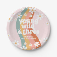 Retro Rainbow Young Wild Three Daisy