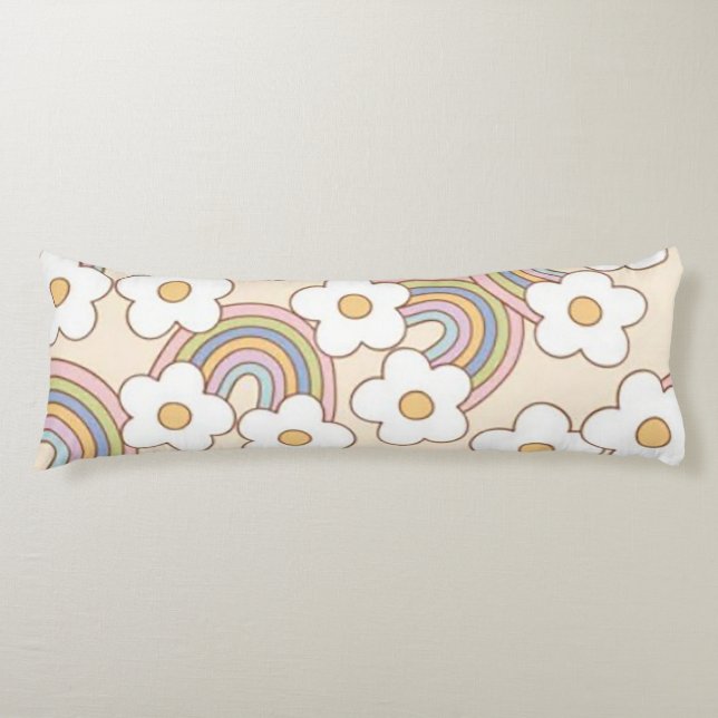 Retro Rainbows Body Cushion (Front)