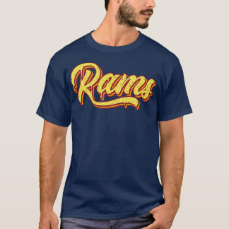 Retro Rams Typography T-Shirt