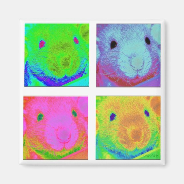 Retro Rattie Magnet (Front)