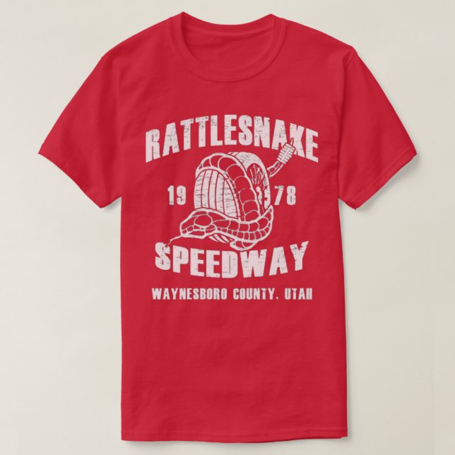 Retro Rattlesnake 1978 Speedway Vintage T-Shirt (Design Front)