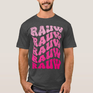 Retro Rauw First Name Personalised Rauw Groovy Vin T-Shirt