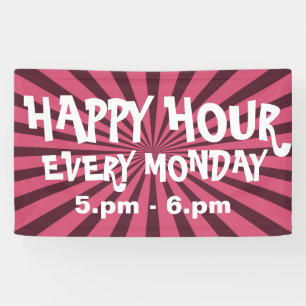 Retro Rays black transp. + your backgr. & ideas Banner