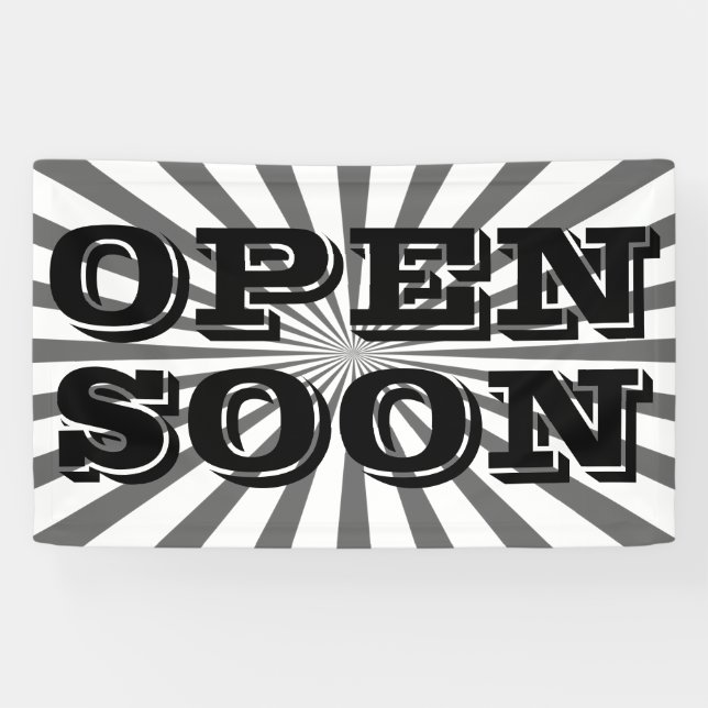 Retro Rays black transparent + your idea Banner (Horizontal)